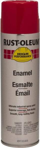 Rust-Oleum - Safety Red, 15 oz Net Fill, Gloss, Enamel Spray Paint - 14 Sq Ft per Can, 15 oz Container, Use on Rust Proof Paint - All Tool & Supply