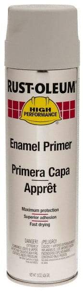 Rust-Oleum - 15 oz Flat Gray Enamel Spray Primer - 14 Sq Ft Coverage - All Tool & Supply