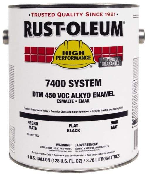 Rust-Oleum - 1 Gal Marlin Blue Gloss Finish Industrial Enamel Paint - Interior/Exterior, Direct to Metal, <450 gL VOC Compliance - All Tool & Supply