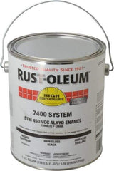 Rust-Oleum - 1 Gal Black High Gloss Finish Industrial Enamel Paint - Interior/Exterior, Direct to Metal, <450 gL VOC Compliance - All Tool & Supply