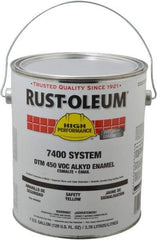 Rust-Oleum - 1 Gal Safety Yellow Gloss Finish Industrial Enamel Paint - Interior/Exterior, Direct to Metal, <450 gL VOC Compliance - All Tool & Supply