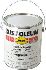 Rust-Oleum - 1 Gal Tile Red Gloss Finish Industrial Enamel Paint - Interior/Exterior, Direct to Metal, <450 gL VOC Compliance - All Tool & Supply