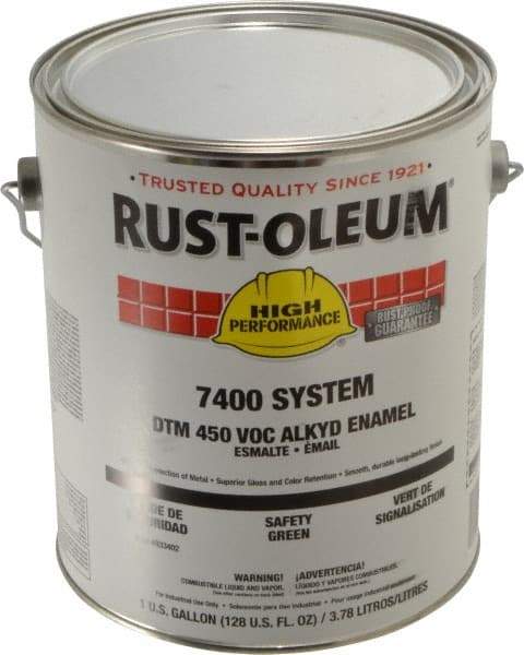 Rust-Oleum - 1 Gal Safety Green Gloss Finish Industrial Enamel Paint - Interior/Exterior, Direct to Metal, <450 gL VOC Compliance - All Tool & Supply