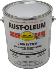 Rust-Oleum - 1 Gal Safety Blue Gloss Finish Industrial Enamel Paint - Interior/Exterior, Direct to Metal, <450 gL VOC Compliance - All Tool & Supply