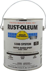 Rust-Oleum - 1 Gal High Gloss Silver Gray Water-Based Epoxy - 200 to 350 Sq Ft/Gal Coverage, <250 g/L VOC Content - All Tool & Supply