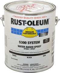 Rust-Oleum - 1 Gal High Gloss Black Water-Based Epoxy - 200 to 350 Sq Ft/Gal Coverage, <250 g/L VOC Content - All Tool & Supply