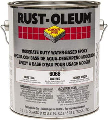 Rust-Oleum - 1 Gal High Gloss Tile Red Water-Based Epoxy - 200 to 350 Sq Ft/Gal Coverage, <250 g/L VOC Content - All Tool & Supply