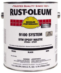 Rust-Oleum - 1 Gal Gloss Aluminum Epoxy Mastic - 100 to 225 Sq Ft/Gal Coverage, <340 g/L VOC Content, Direct to Metal - All Tool & Supply