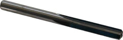 M.A. Ford - 1/4" Solid Carbide 4 Flute Chucking Reamer - Straight Flute, 0.244" Straight Shank, 1" Flute Length, 3" OAL - All Tool & Supply