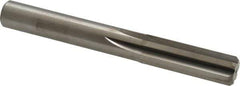 M.A. Ford - 1/2" Solid Carbide 6 Flute Chucking Reamer - Straight Flute, 0.47" Straight Shank, 1-1/2" Flute Length, 4" OAL - All Tool & Supply