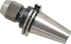 Albrecht - CAT50, 1/16 to 5/8" Capacity, Steel Integral Shank Drill Chuck - Keyless, Taper Shank, 2-1/4" Sleeve Diam, 4-1/32" Open Length - Exact Industrial Supply