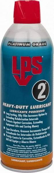 LPS - 16 oz Aerosol Nondrying Film Lubricant - Clear Amber, Food Grade - All Tool & Supply