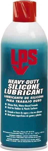 LPS - 16 oz Aerosol Dry Film/Silicone Penetrant/Lubricant - White, -40°F to 392°F, Food Grade - All Tool & Supply