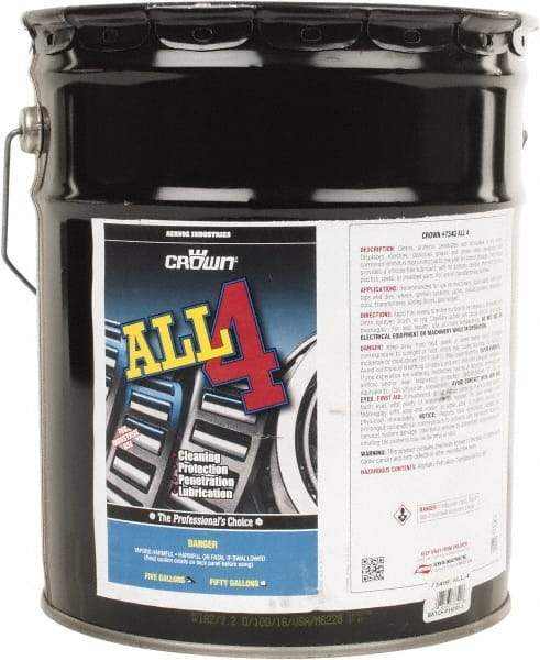 Crown - 5 Gal Pail Penetrant/Lubricant - Light Amber, 40°F to 110°F - All Tool & Supply