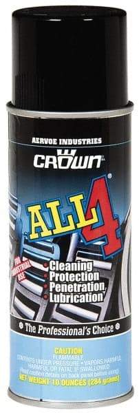 Crown - 10 oz Aerosol Penetrant/Lubricant - Light Amber, 40°F to 110°F - All Tool & Supply