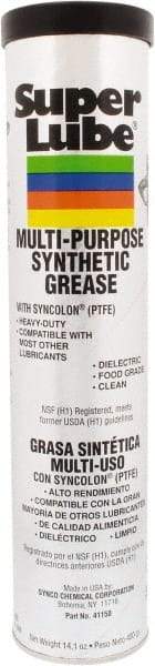 Synco Chemical - 400 g Cartridge Synthetic General Purpose Grease - Translucent White, Food Grade, 450°F Max Temp, NLGIG 2, - All Tool & Supply