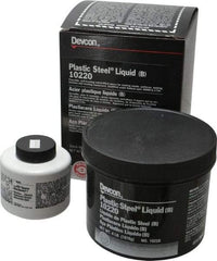 Devcon - 4 Lb Pail Two Part Epoxy - 45 min Working Time, Series Plastic Steel - All Tool & Supply