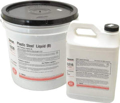 Devcon - 25 Lb Pail Two Part Epoxy - 45 min Working Time, Series Plastic Steel - All Tool & Supply