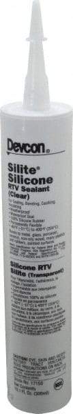 Devcon - 10.3 oz Cartridge Clear RTV Silicone Joint Sealant - -60 to 248°F Operating Temp - All Tool & Supply