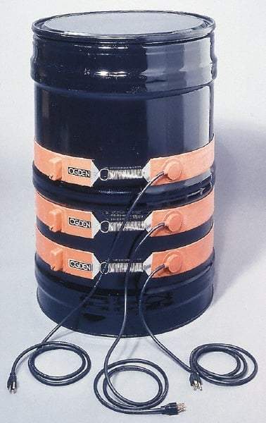 Value Collection - 9-1/2" Wide, 5 Gallon Wrap-Around Drum Heater - 120 Volt, 70°F to 140°F Thermostat Rating - All Tool & Supply