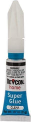 Devcon - 0.07 oz Tube Clear Instant Adhesive - Bonds to Ceramic, Glass, Metal, Plastic & Vinyl - All Tool & Supply