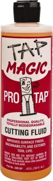 Tap Magic - Tap Magic ProTap, 1 Pt Bottle Cutting & Tapping Fluid - Semisynthetic, For Boring, Broaching, Drilling, Engraving, Facing, Milling, Reaming, Sawing, Threading, Turning - All Tool & Supply