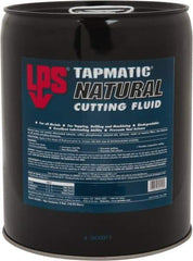 LPS - Tapmatic Natural, 5 Gal Pail Cutting & Tapping Fluid - Straight Oil, For Boring, Broaching, Drilling, Engraving, Facing, Milling, Reaming, Sawing, Tapping, Threading, Turning - All Tool & Supply