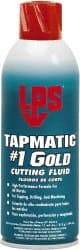 LPS - Tapmatic #1 Gold, 11 oz Aerosol Cutting & Tapping Fluid - Straight Oil, For Boring, Broaching, Drilling, Engraving, Facing, Milling, Reaming, Sawing, Tapping, Threading, Turning - All Tool & Supply