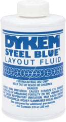 Dykem - Blue Layout Fluid - 8 Ounce Brush Top Can - All Tool & Supply