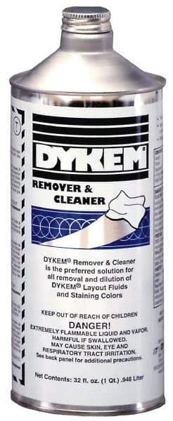 Dykem - Layout Fluid Remover and Thinner - 32 Ounce Bottle - All Tool & Supply