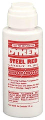 Dykem - Red Layout Fluid - 2 Ounce Felt Tip Applicator - All Tool & Supply