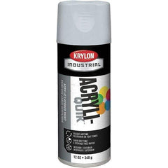 Krylon - White, 12 oz Net Fill, Flat, Lacquer Spray Paint - 15 to 20 Sq Ft per Can, 16 oz Container, Use on Cabinets, Color Coding Steel & Lumber, Conduits, Drums, Ducts, Furniture, Motors, Pipelines, Tools - All Tool & Supply