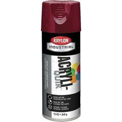 Krylon - Cherry Red, 12 oz Net Fill, Gloss, Lacquer Spray Paint - 15 to 20 Sq Ft per Can, 16 oz Container, Use on Cabinets, Color Coding Steel & Lumber, Conduits, Drums, Ducts, Furniture, Motors, Pipelines, Tools - All Tool & Supply