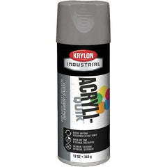 Krylon - Smoke Gray, 12 oz Net Fill, Gloss, Lacquer Spray Paint - 15 to 20 Sq Ft per Can, 16 oz Container, Use on Cabinets, Color Coding Steel & Lumber, Conduits, Drums, Ducts, Furniture, Motors, Pipelines, Tools - All Tool & Supply