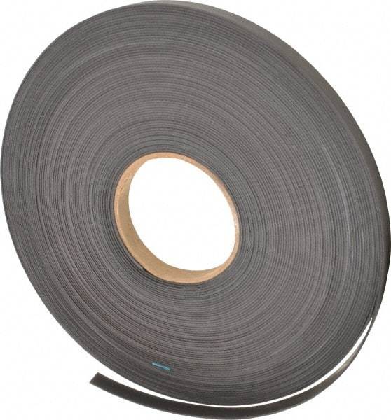 Mag-Mate - 100' Long x 1/2" Wide x 1/16" Thick Flexible Magnetic Strip - 6 Lb Max Pull Force, 3 Linear Ft/Lb Magnetic Pull Force, Plain Back - All Tool & Supply