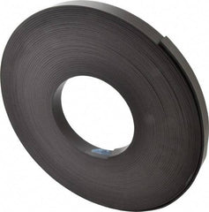 Mag-Mate - 100' Long x 1" Wide x 1/8" Thick Flexible Magnetic Strip - 16 Lb Max Pull Force, 19 Linear Ft/Lb Magnetic Pull Force, Plain Back - All Tool & Supply