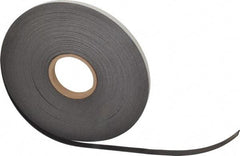 Mag-Mate - 100' Long x 1/2" Wide x 1/16" Thick Flexible Magnetic Strip - 6 Lb Max Pull Force, 3 Linear Ft/Lb Magnetic Pull Force, Adhesive Back - All Tool & Supply