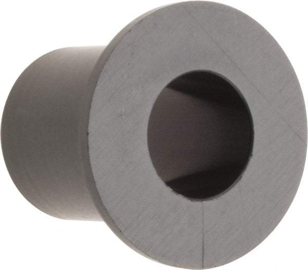 Poly Hi Solidur - 1/4" Inside x 3/8" Outside Diam, Nylon Sleeve Bearing - 0.56" Outside Diam, 0.047" Flange Thickness, 1/2" OAL - All Tool & Supply