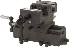 Palmgren - 3" Jaw Opening Capacity x 1-3/8" Throat Depth, Horizontal Drill Press Vise - 3" Wide Jaw, Cross Slide Base, Standard Speed, 5-1/2" OAL x 5-5/8" Overall Height - All Tool & Supply