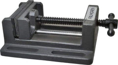 Palmgren - 4" Jaw Opening Capacity x 1-3/4" Throat Depth, Horizontal Drill Press Vise - 4" Wide Jaw, Stationary Base, Standard Speed, 7-1/2" OAL x 2-7/8" Overall Height - All Tool & Supply