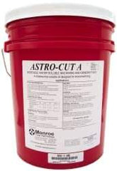 Monroe Fluid Technology - Astro-Cut A, 5 Gal Pail Cutting & Grinding Fluid - Water Soluble, For CNC Milling, Drilling, Tapping, Turning - All Tool & Supply