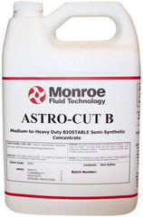 Monroe Fluid Technology - Astro-Cut B, 1 Gal Bottle Cutting & Grinding Fluid - Semisynthetic, For CNC Milling, Drilling, Tapping, Turning - All Tool & Supply