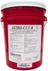 Monroe Fluid Technology - Astro-Cut B, 5 Gal Pail Cutting & Grinding Fluid - Semisynthetic, For CNC Milling, Drilling, Tapping, Turning - All Tool & Supply