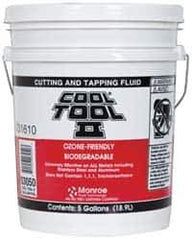 Monroe Fluid Technology - Cool Tool II, 5 Gal Pail Cutting & Tapping Fluid - Straight Oil, For Blanking, Boring, Broaching, Drilling, Hobbing, Milling, Reaming, Tapping, Turning - All Tool & Supply