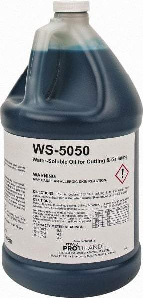 Rustlick - Rustlick WS-5050, 1 Gal Bottle Cutting & Grinding Fluid - Water Soluble, For Broaching, CNC Machining, Drilling, Milling - All Tool & Supply