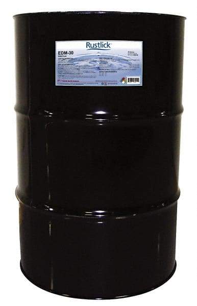 Rustlick - Rustlick EDM-30, 55 Gal Drum EDM/Dielectric Fluid - Straight Oil, For Electric Discharge Machining - All Tool & Supply