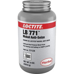 Loctite - 8 oz Can High Temperature Anti-Seize Lubricant - Nickel, -54 to 2,399°F, Silver Colored, Water Resistant - All Tool & Supply