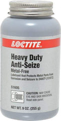 Loctite - 9 oz Can General Purpose Anti-Seize Lubricant - Calcium Fluoride/Graphite, -29 to 2,399°F, Gray, Water Resistant - All Tool & Supply