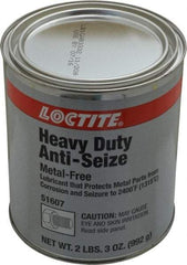 Loctite - 35 oz Can General Purpose Anti-Seize Lubricant - Calcium Fluoride/Graphite, -29 to 2,399°F, Gray, Water Resistant - All Tool & Supply