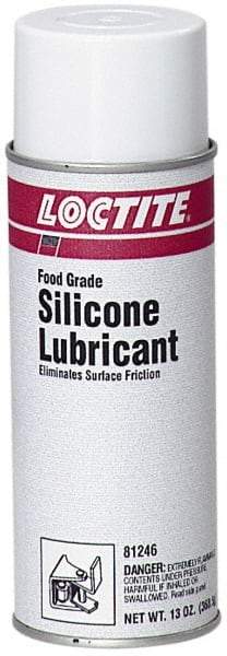 Loctite - 13 oz Aerosol Silicone Lubricant - Translucent, Food Grade - All Tool & Supply